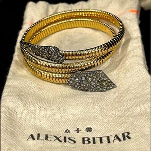 Alexis Bittar gold wrap snake bracelet
